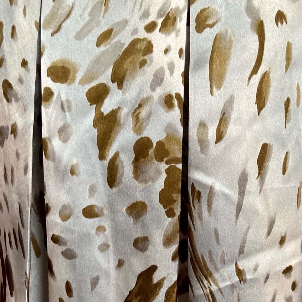Dialogue Silver & Brown Animal Print Skirt - Picture 11 of 11